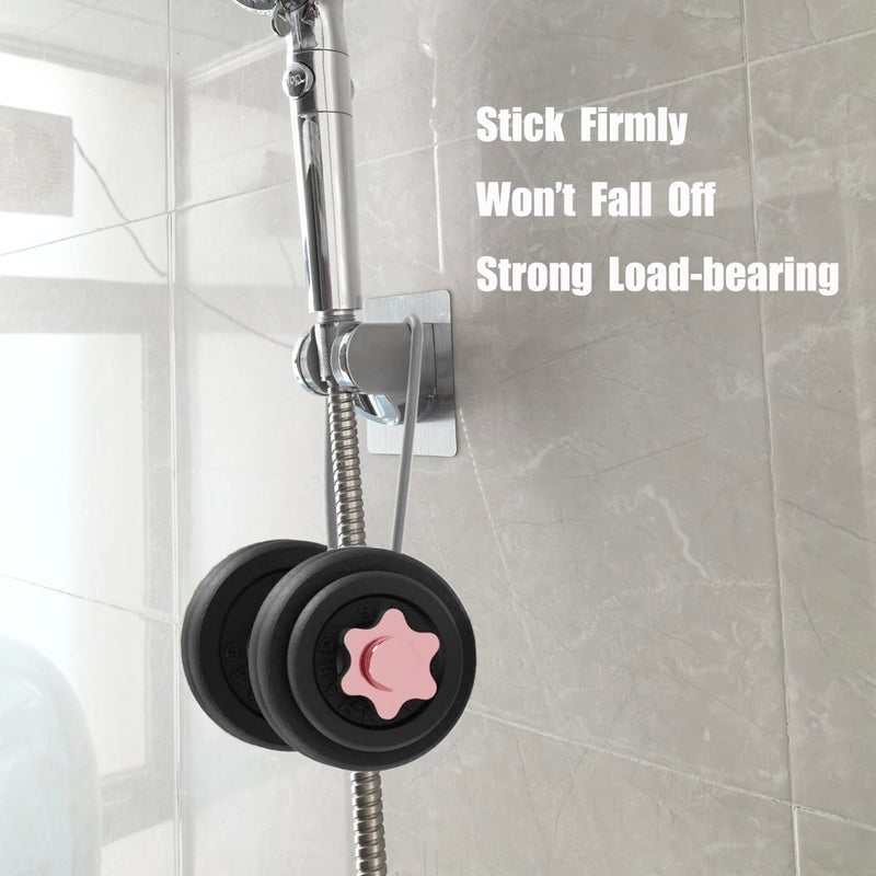 Lofekea 2 Pack Strong Adhesive and Waterproof Shower Head Holder, Adjustable Handheld Shower Holder Wall Mount Shower Bracket - Image 2